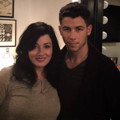 Denise Jonas with her son Nick Jonas